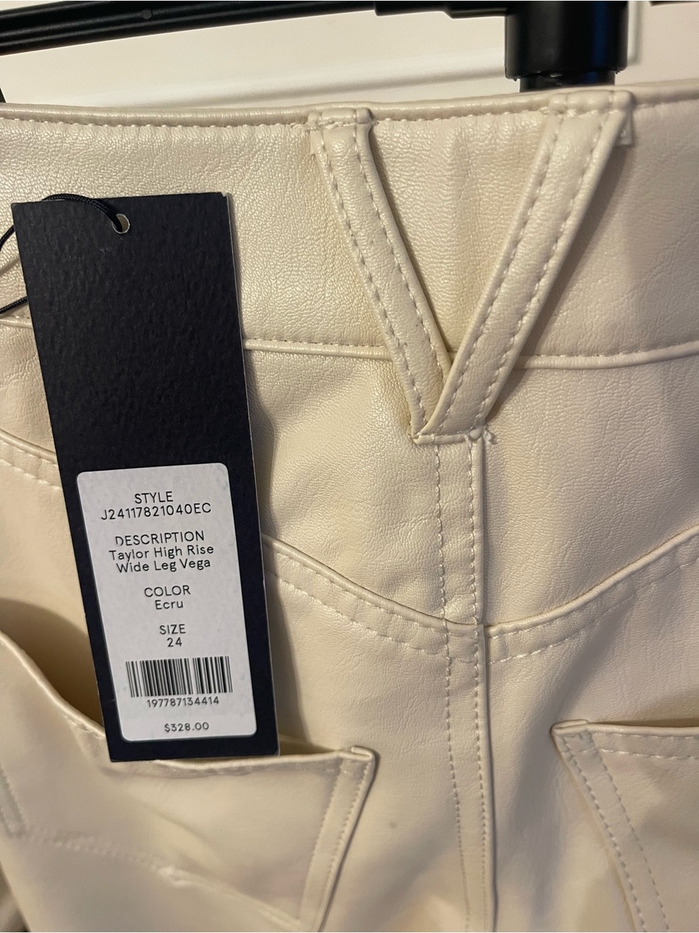 Veronica Beard Cream ecru Wide-Leg Jeans - Picture 4 of 7